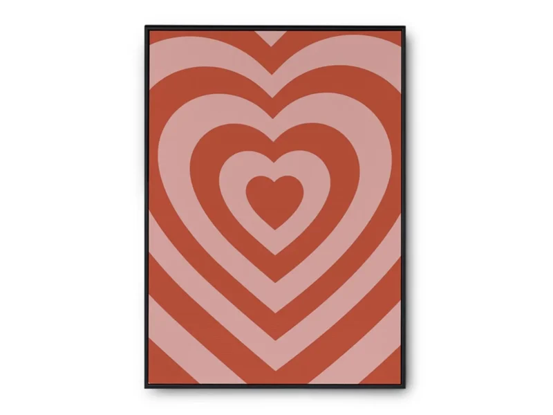 Póster Ilustración Groovy de Corazón