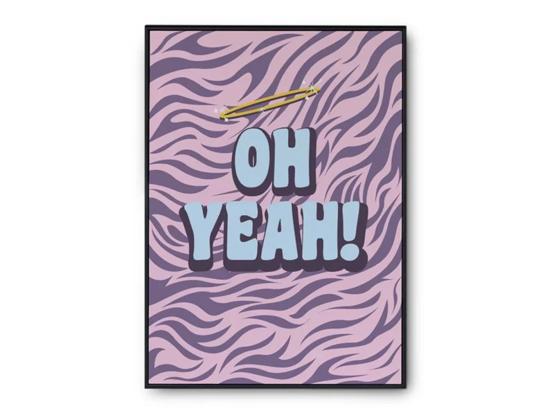 Póster Ilustración Groovy Oh Yeah!