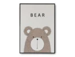 Póster Infantil Oso Tierno Minimalista