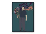 Póster Bada Bing Tony Soprano con Flores