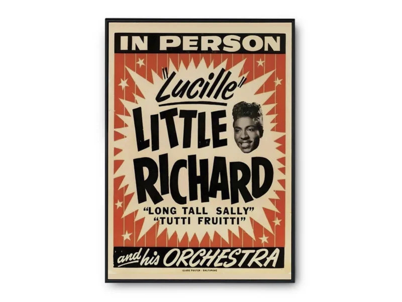 Vintage Poster Lucille Little Richard and His Orchestra
