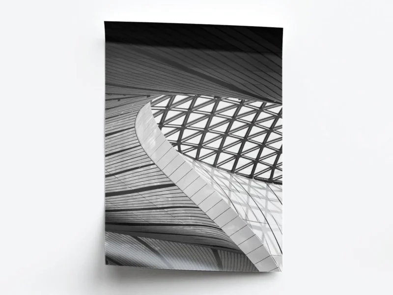 Arte Fotografía Interior de Estructura Moderna con Curvas