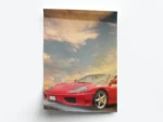 Póster Fotografía Auto Deportivo Spider Rojo