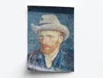 Arte Pintura Van Gogh Autorretrato con Sombrero de Fieltro Gris