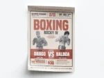 Póster Rocky 4 Evento Boxing Ivan Drago vs Rocky Balboa