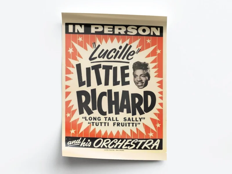 Vintage Poster Lucille Little Richard and His Orchestra