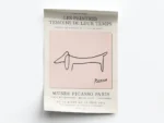 Póster Ilustración Perro Garabato del Museo de Picasso