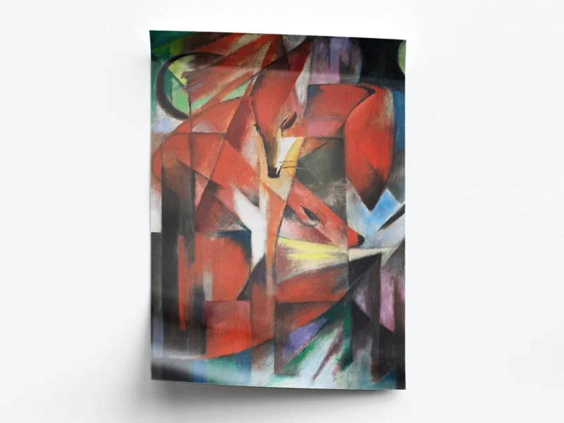 Arte Obra The Foxes de Franz Marcs